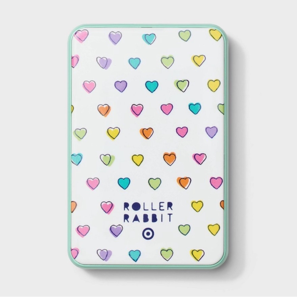 Roller Rabbit x Target Disco Hearts Wave 5000mAh Power Bank - Picture 2 of 4
